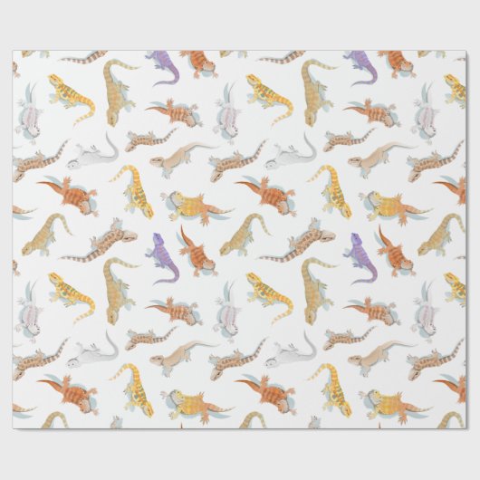 Transparentes Bartentmuster Geschenkpapier (Flach)