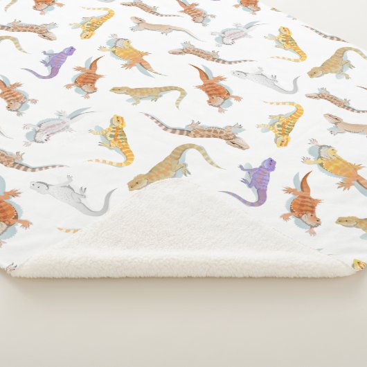 Transparentes Bartentmuster Sherpadecke (3/4)