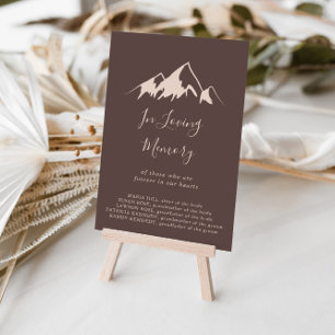 Transparentes Bergland Gedenkzeichen in Liebe Poster