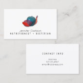 Transparentes Bild der abstrakten Frucht Visitenkarte (Vorne/Hinten)