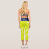 Transparentes Drehen wiederholt Ashley Wählen Sie Capri Leggings (Rückseite)
