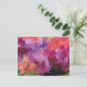 TRANSPARENTES FARBENES PASTEL POSTKARTE (Stehend Vorderseite)