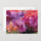 TRANSPARENTES FARBENES PASTEL POSTKARTE (Vorne/Hinten)