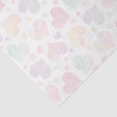 Transparentes farbiges Muster gemalt Seidenpapier (Detail)