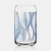 Transparentes Federdesign Dosenglas (Rechts)