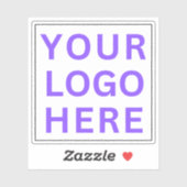 Transparentes Firmenlogo | Wasserflasche Aufkleber (Blatt)