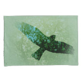 Transparentes Foto mit schwarzen, grünen Baumkrone Kissenbezug (Vorderseite-Rechts)