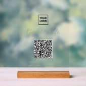 Transparentes Gast-WiFi-Schild mit QR-Code  Acrylschild (Neutral)