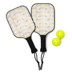 Transparentes Grid-Overlay - bearbeitbare PNG-Text Pickleball Schläger