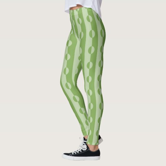 Transparentes Halbkreis-Muster Leggings (Links)