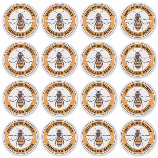 Transparentes Honigbienenicon Beekeeper Produkt Aufkleber (Vorderseite)