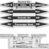 Transparentes Inneres Fenster Decal AirCooledVanag Aufkleber (Vorderseite)