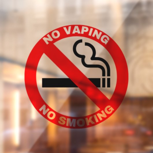 Transparentes Klammern des Rauchen- oder Verdampfe Fensteraufkleber (Blatt 2)