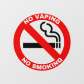 Transparentes Klammern des Rauchen- oder Verdampfe Fensteraufkleber (Blatt)