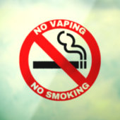 Transparentes Klammern des Rauchen- oder Verdampfe Fensteraufkleber (Blatt 3)