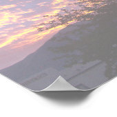 Transparentes Lila Sonnenuntergang Foto Family Tre Poster (Ecke)