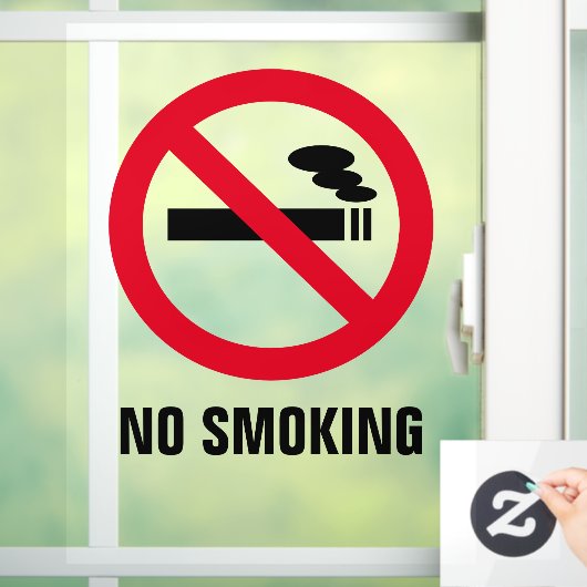 Transparentes Nichtraucherzeichen statisches Fenst Fensteraufkleber (Zuhause)