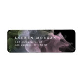 Transparentes Silk Elegantes Rücksendeadresse-Etik (Vorne)