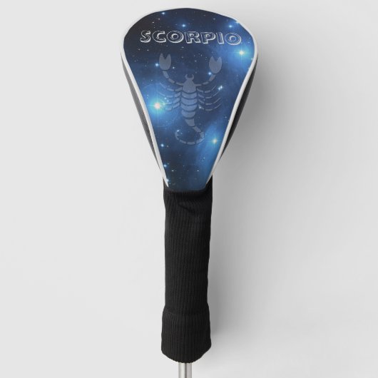 Transparentes Skorpio Golf Headcover (Vorderseite)