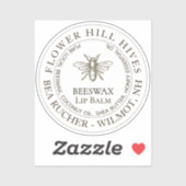 Transparentes wasserdichtes Lippenschutzschild 1,8 Aufkleber (Blatt)