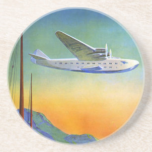 Transpazifische Travelarbeit Sandstone Untersetzer