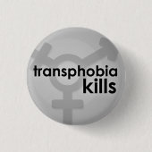 Transphobia Tötungen Button (Vorderseite)