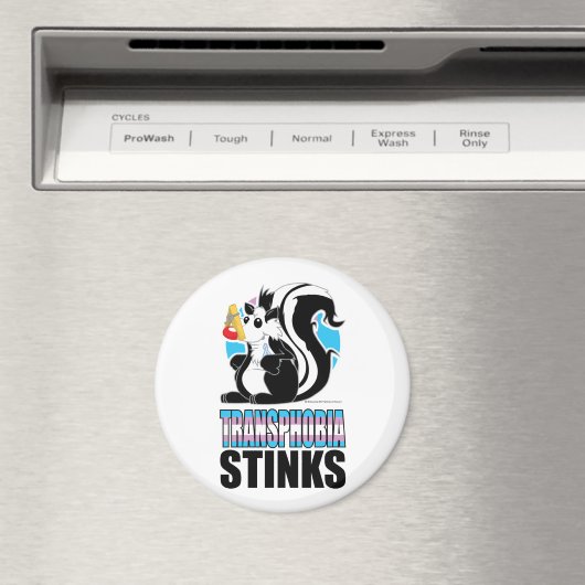 Transphobie-Stinks Magnet (In Situ (Geschirrspüler))