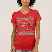 Transplantat Geschenk des Lebens Weihnachten Ugly T-Shirt (Vorderseite)