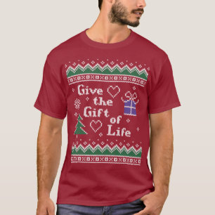Transplantat Geschenk des Lebens Weihnachten Ugly  T-Shirt