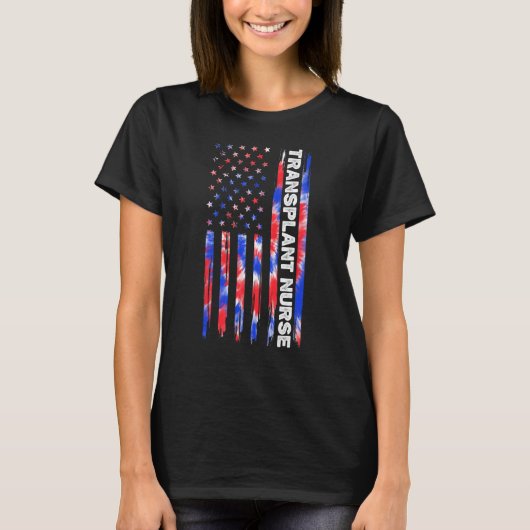 Transplantat Krankenpflege Gefärbte Krawatte Ameri T-Shirt (Vorderseite)