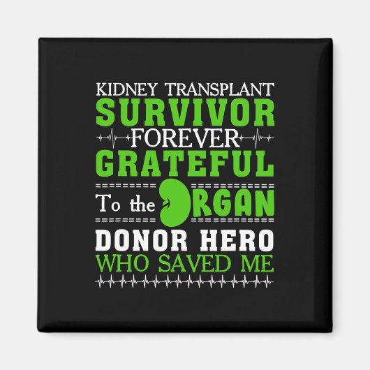 Transplantat Organ Niere Spender Empfänger 1 Magnet (Vorne)