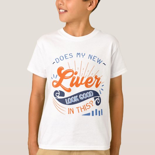 Transplantation der Leber Transplantation Organ T-Shirt (Vorderseite)