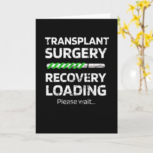 Transplantation Operation Erholung | Transplantatü Karte (Gelbe Blume)