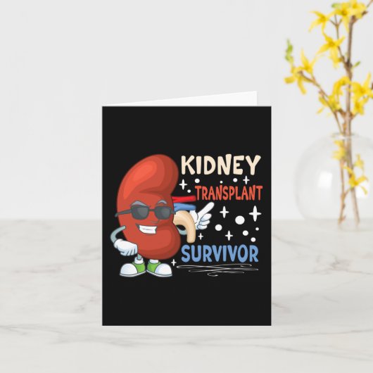 Transplantation Operation Nierenspender Nierenerkr Karte (Gelbe Blume)