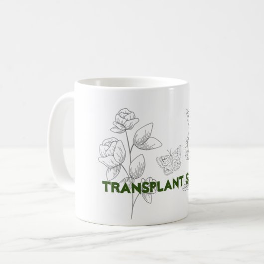 Transplantation starke Keramik Tasse (Vorderseite Links)
