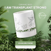 Transplantation starke Keramik Tasse