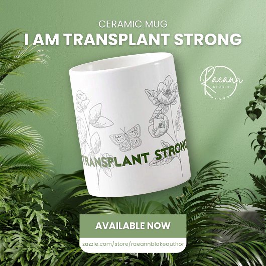 Transplantation starke Keramik Tasse
