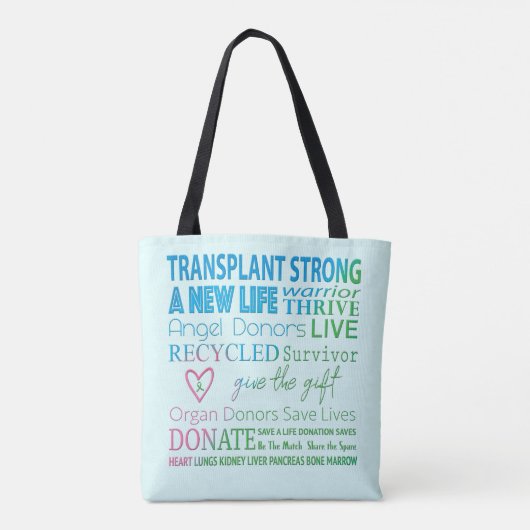 Transplantation Tasche der starken Organspende (Rückseite)