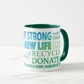 Transplantation Tasse der starken Organspende (VorderseiteRechts)