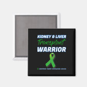 Transplantation Warrior Nierenfunktionsstörung Pat Magnet (Vorderseite/Rückseite)