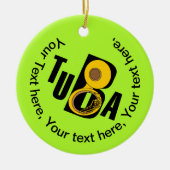 Transplantattext Keramik Ornament (Vorne)