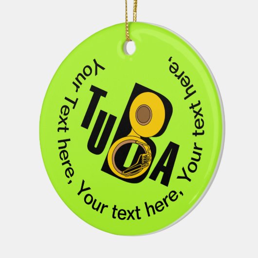 Transplantattext Keramik Ornament (Links)