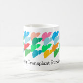 Transplantatüberlebende Grateful Colorful Custom Kaffeetasse (Mittel)