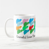 Transplantatüberlebende Grateful Colorful Custom Kaffeetasse (Links)