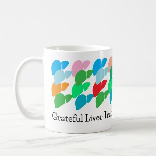 Transplantatüberlebende Grateful Colorful Custom Kaffeetasse (Links)