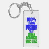 Transplantatüberlebensbeweis Schlüsselanhänger (Vorderseite links)