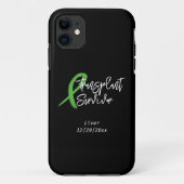 Transplantatübersiedlung Green Ribbon Trendy Custo Case-Mate iPhone Hülle (Rückseite)