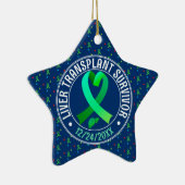 Transplantatübersiedlung Grüne Feier der Band Keramik Ornament (Rechts)