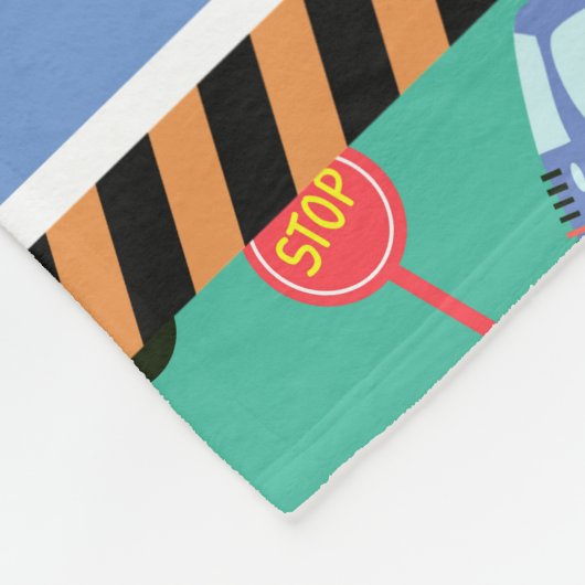 Transport Aquamarin. Fleecedecke (Ecke)