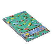 Transport Aquamarin. Notizbuch Notizblock (Rechte Seite)